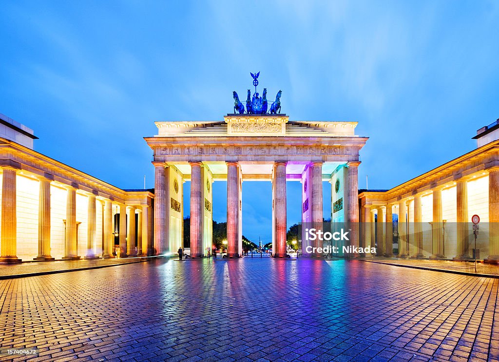 Puerta de Brandenburgo en Berlín - Foto de stock de Puerta de Brandenburgo libre de derechos