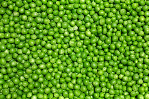 Green peas background 
