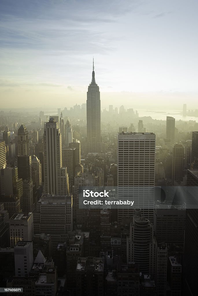 Skyline von Manhattan, NYC - Lizenzfrei Stadtsilhouette Stock-Foto