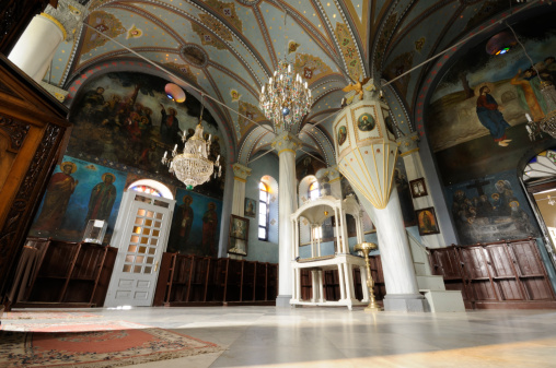 Munich, Germany - Jun 18, 2023: Interior of the Buergersaalkirche, Citizen's Hall Church at Munich, Germany. It was built in 1709 and is a historical building in the inner city of Munich