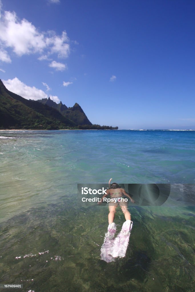 Blue Water Snorkeling  Oahu Stock Photo