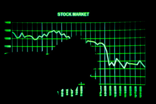 Stock market graphic. Stock price chart. Financial and business concept.