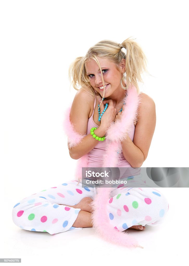 Carina ragazza da pigiama - Foto stock royalty-free di 16-17 anni