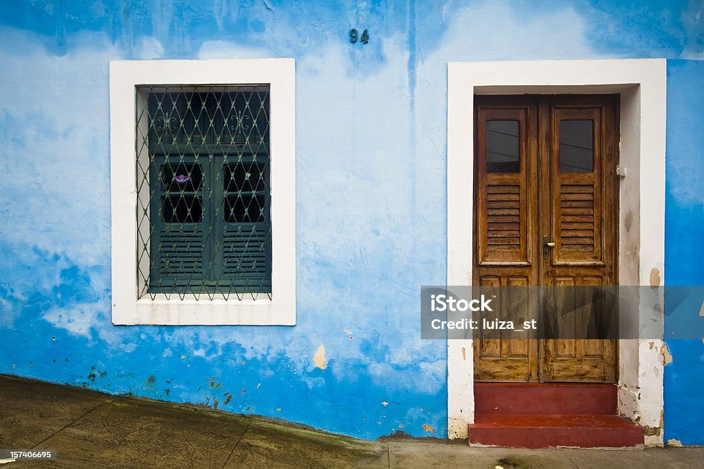 Casa colorida em Olinda, Brasil - Royalty-free Antigo Foto de stock