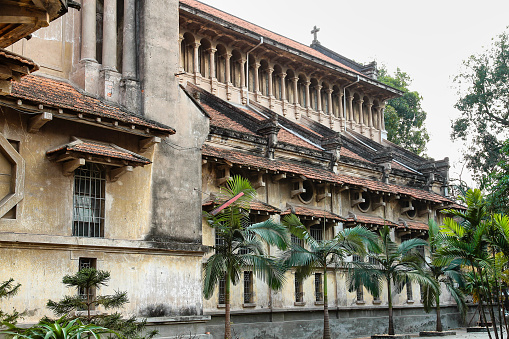 A catholic church near the old citadel Son Tay in Hanoi, Vietnam. The citadel was built in 1822 in Nguyen Dynasty