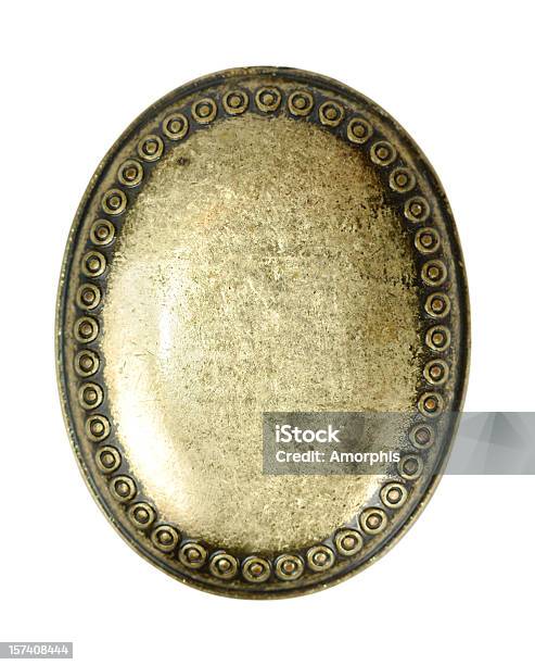 Locket Stock Photo - Download Image Now - Medallion, Brass, Clipping Path