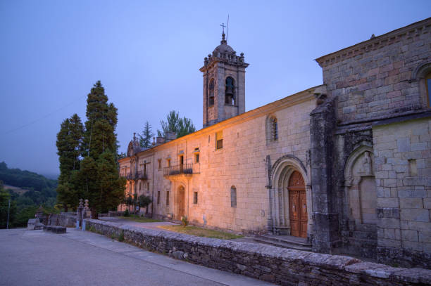 Capturing the Beauty of Convento de la Magdalena in Sarria, Spain Capturing the Beauty of Convento de la Magdalena in Sarria, Spain convento stock pictures, royalty-free photos & images