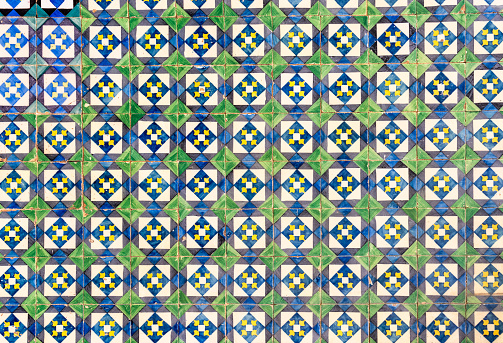 handcrafted sicilian tiles with different patterns