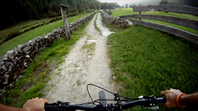 Mountain Bike Video: a Single Track on the Alps