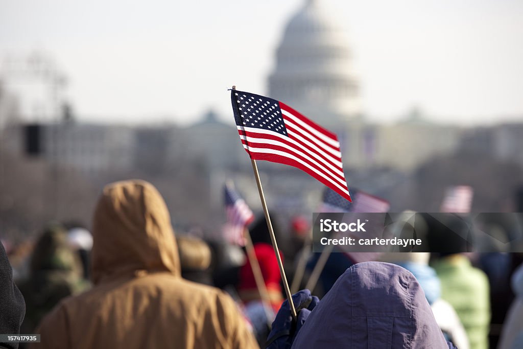 Presidential Inauguration at the Capitol Building, Washington DC  Patriotism Stock Photo