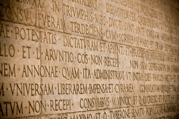 Roman wall Wall of Ara Pacis Augustae building. Rome, Italy. Canon 1Ds Mark III ISO 200 latin script stock pictures, royalty-free photos & images