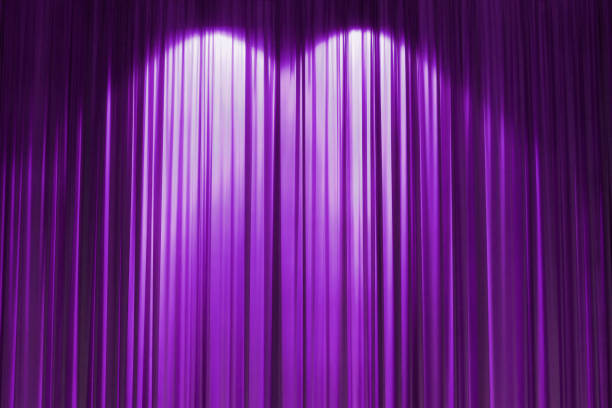 istock Purple Stage curtain wallpaper background. 157418079