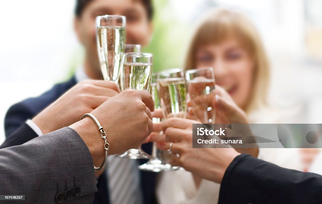 Cheers! - Lizenzfrei Champagnerglas Stock-Foto