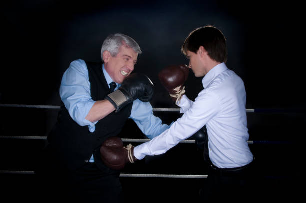 Boxing Match Between 300+ Seasoned Boxers Fighting In A Boxing Ring Stock Photos, Pictures ...