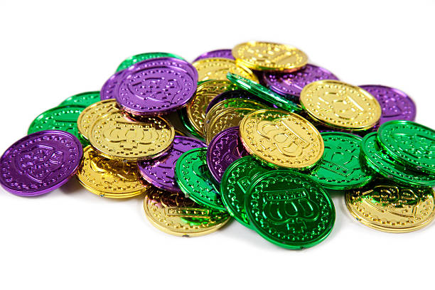 Pile of Doubloons stock photo
