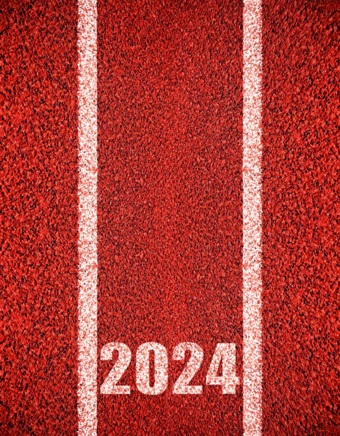 istock Running track with Number 2024 background 1574191368