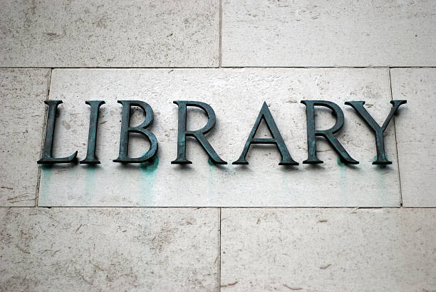 ライブラリーのサイン - school library ストックフォトと画像