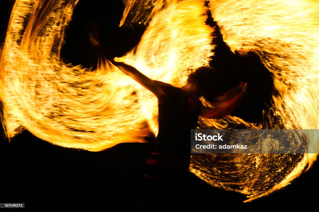 Fire Dancers (Series) Fire dancers at night. Also see... Firework Display Stock Photo