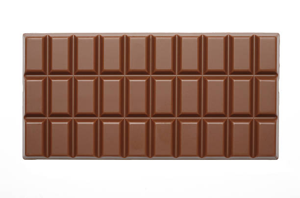 Chocolate Bar with path Chocolate Bar with clipping path milk chocolate stock pictures, royalty-free photos & images