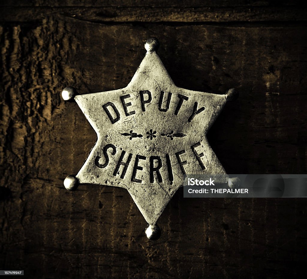 Shérif badge - Photo de Aspect métallique libre de droits