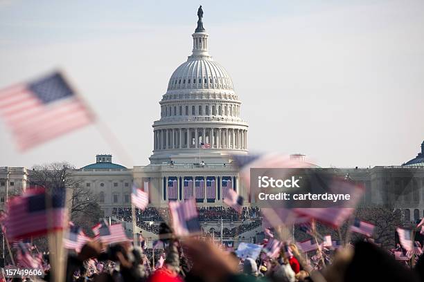Obama Inauguration At The Capitol Building In Washington Dc Stock Photo - Download Image Now