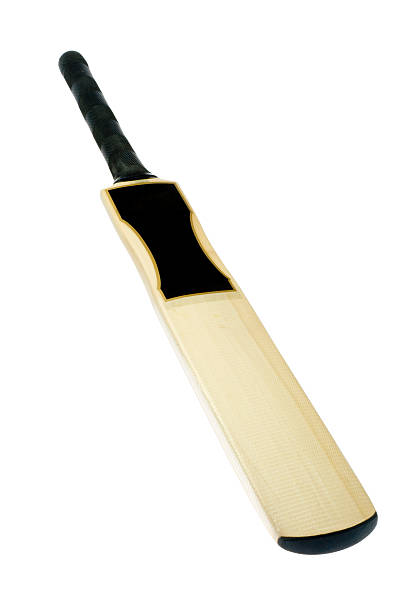 Pale wood cricket bat on white background See this lightbox for more cricket pictures and clips.  cricket bat stock pictures, royalty-free photos & images