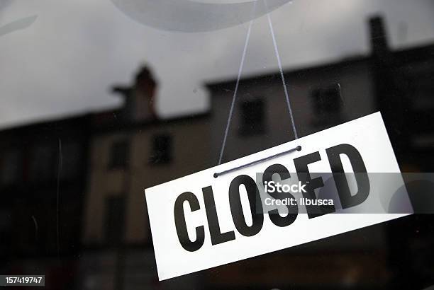 Closed Sign Stock Photo - Download Image Now - Closed Sign, Closing, Closed