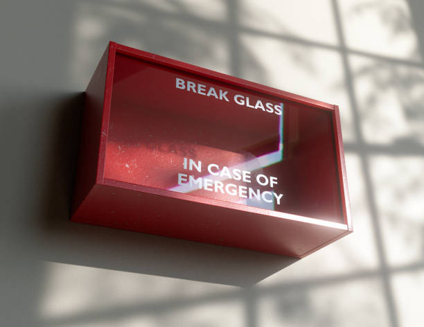 istock Break In Case Of Emergency Red Box 1574198663