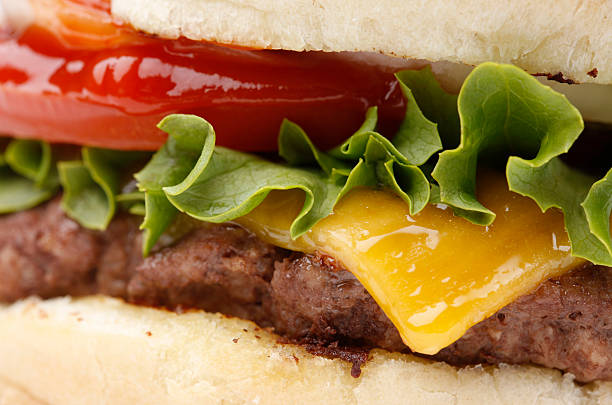 Cheeseburger Close-Up  cheeseburger photos stock pictures, royalty-free photos & images