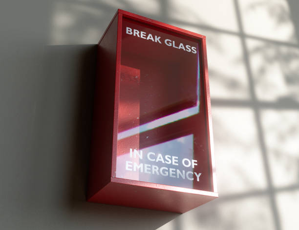 istock Break In Case Of Emergency Red Box 1574199231