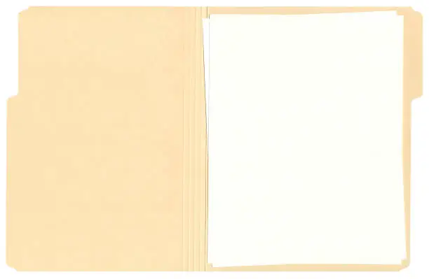 Photo of High Resolution Open File Folder