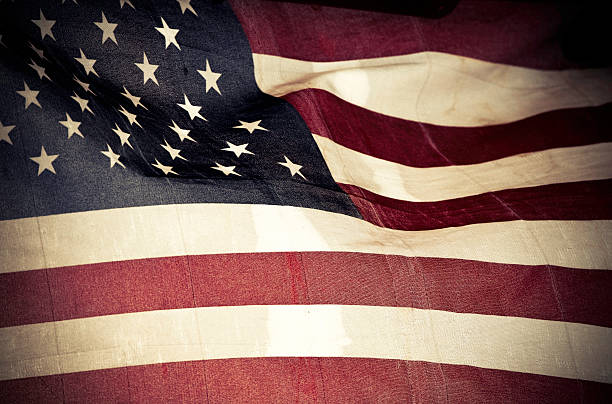 istock vintage american flag 157420093