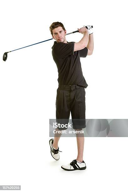 골프 골프에 대한 스톡 사진 및 기타 이미지 - 골프, 흰색 배경, 골프 스윙