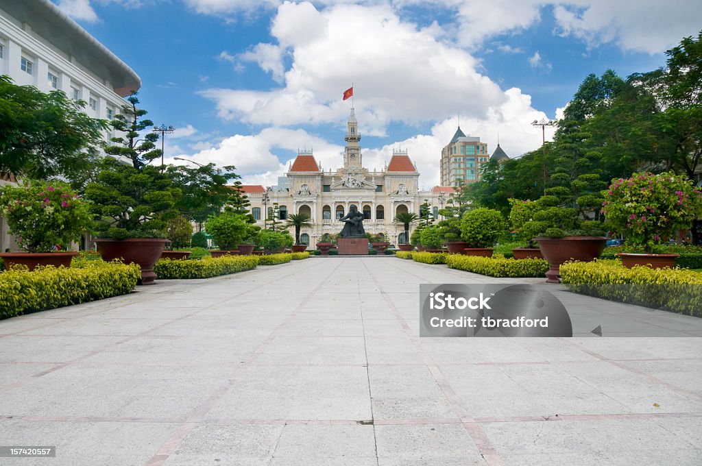 Povos Comissão prédio na cidade de Ho Chi Minh City (Saigon), Vietnã - Foto de stock de Prefeitura de Ho Chi Minh royalty-free