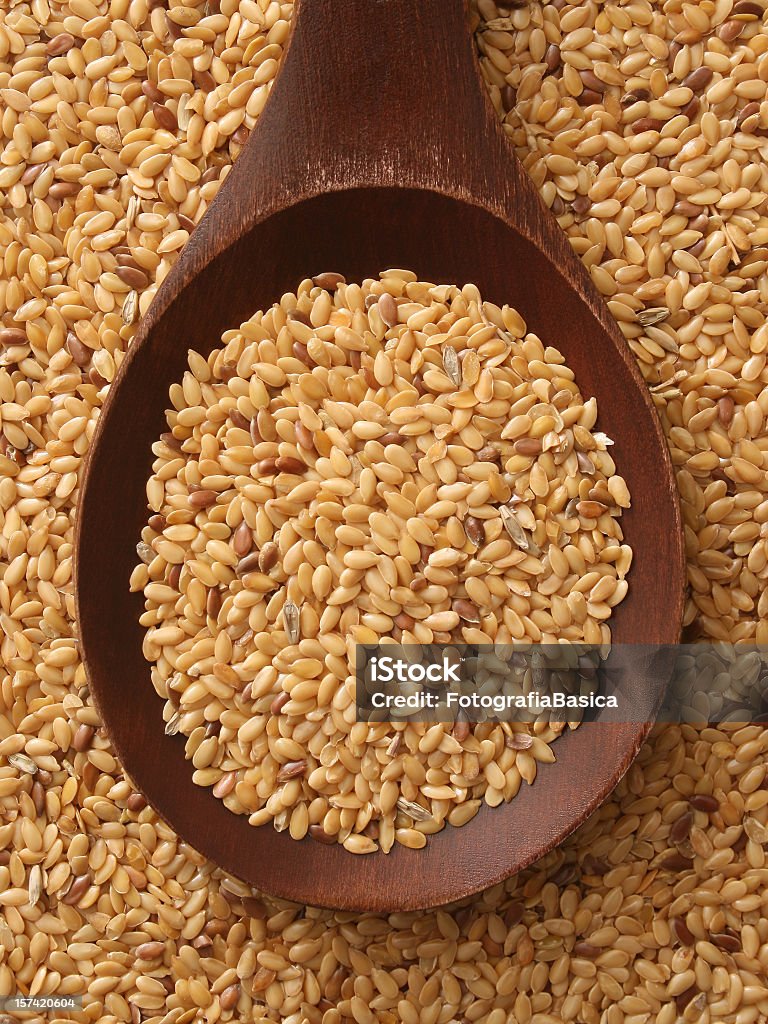 Golden semi di lino - Foto stock royalty-free di Alimentazione sana