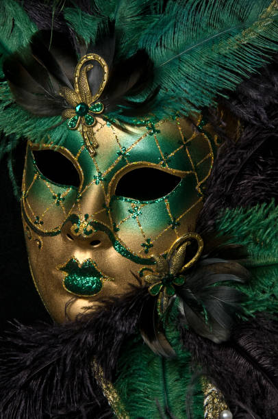 Elegant green Carnival Mask