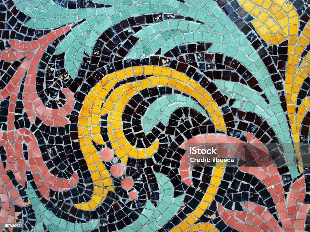 Mosaic texture  Architecture Stock Photo