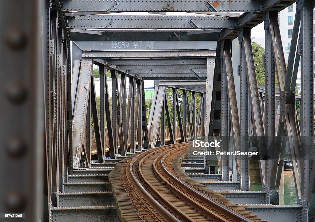 Ponte Ferroviária - Royalty-free Comunicação Foto de stock