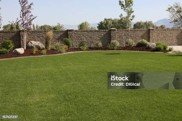 Yard Landscape Stock Photo - Download Image Now - Beauty In Nature, Color Image, Design