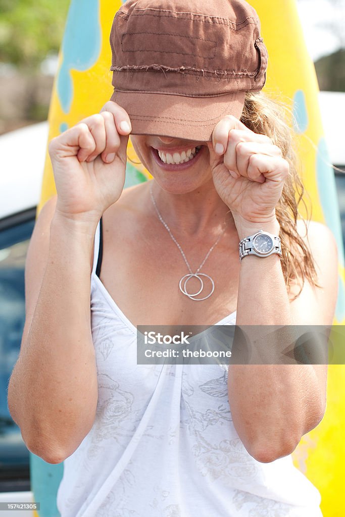 surfer girl at beach  Activity Stock Photo