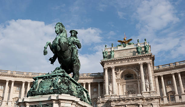 Overview of Hofburg Palace, Vienna, Austria stock photo