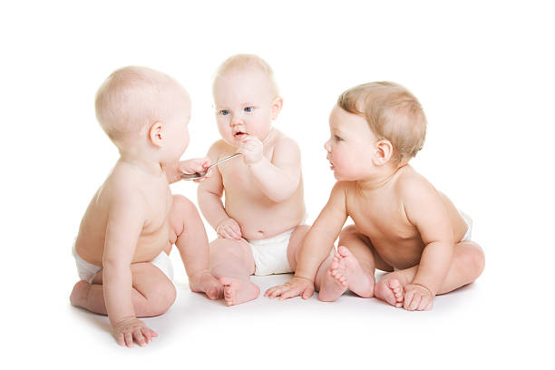 Carino nudo bambini - foto stock