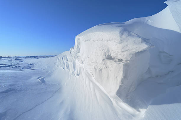 Arctic Ice on Baffin Island, Nunavut, Canada stock photo