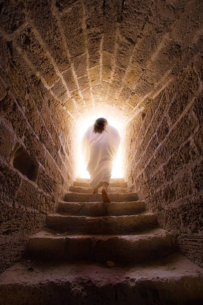 resurrección de jesucristo - escalera hacia el cielo fotografías e imágenes de stock