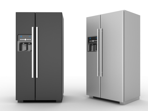 Refrigerator- 3d rendering.