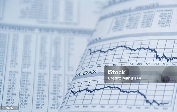 Business Graph Stock Photo - Download Image Now - Chart, Newspaper, Data