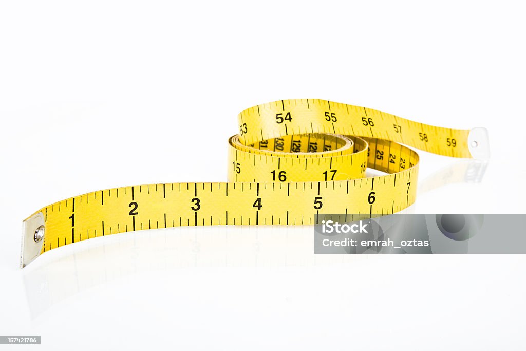 Fabric Measuring Tape In Yellow Stock Photo - Download Image Now