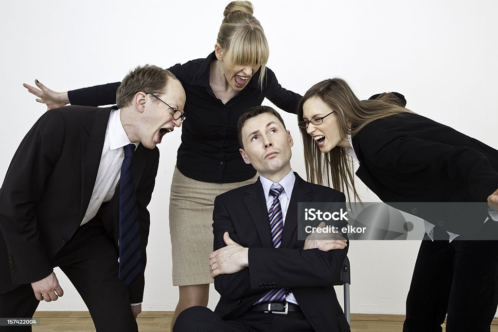 Équipe d'affaires stressé - Photo de Bureaucratie libre de droits