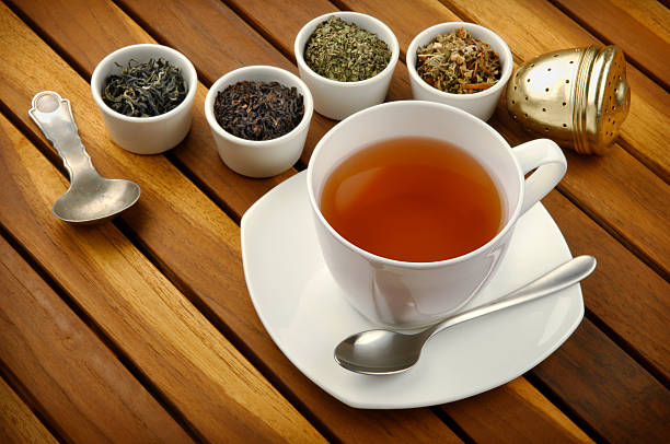 istock Cup of tea made from fresh tea leaves 157422176