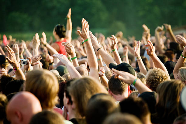 istock hands in a rock concert 157422215